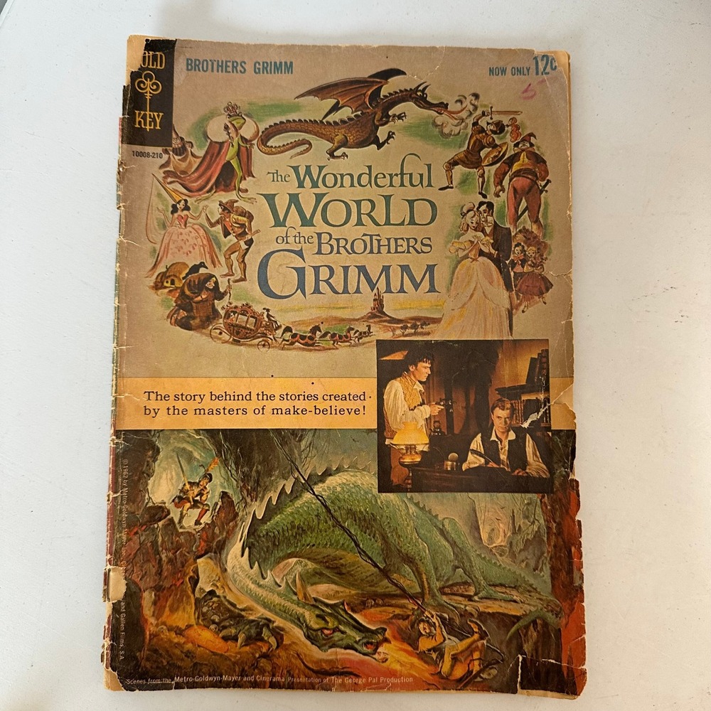 Vintage 1962 The Wonderful World of the Brothers Grimm Gold Key Movie Comic 12c